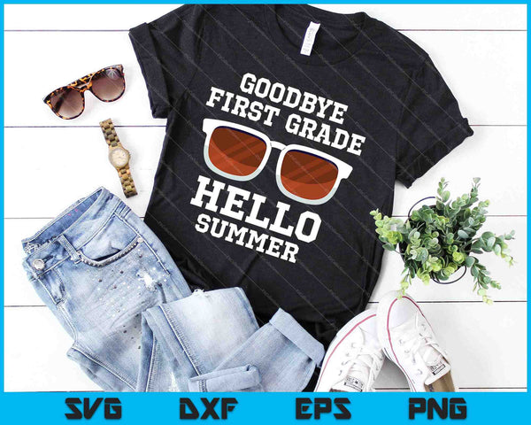 Primer grado último día de clases SVG PNG cortando archivos imprimibles - on a t-shirt