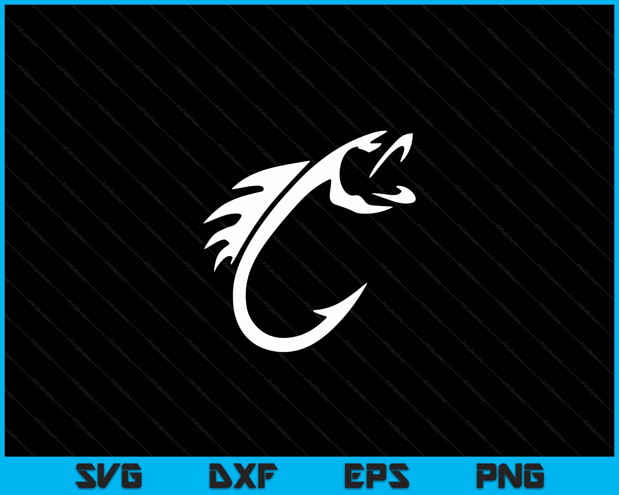circle fish hook svg Fish Hook Reel Life Fishing SVG PNG Digital Cutting Files – creativeusarts