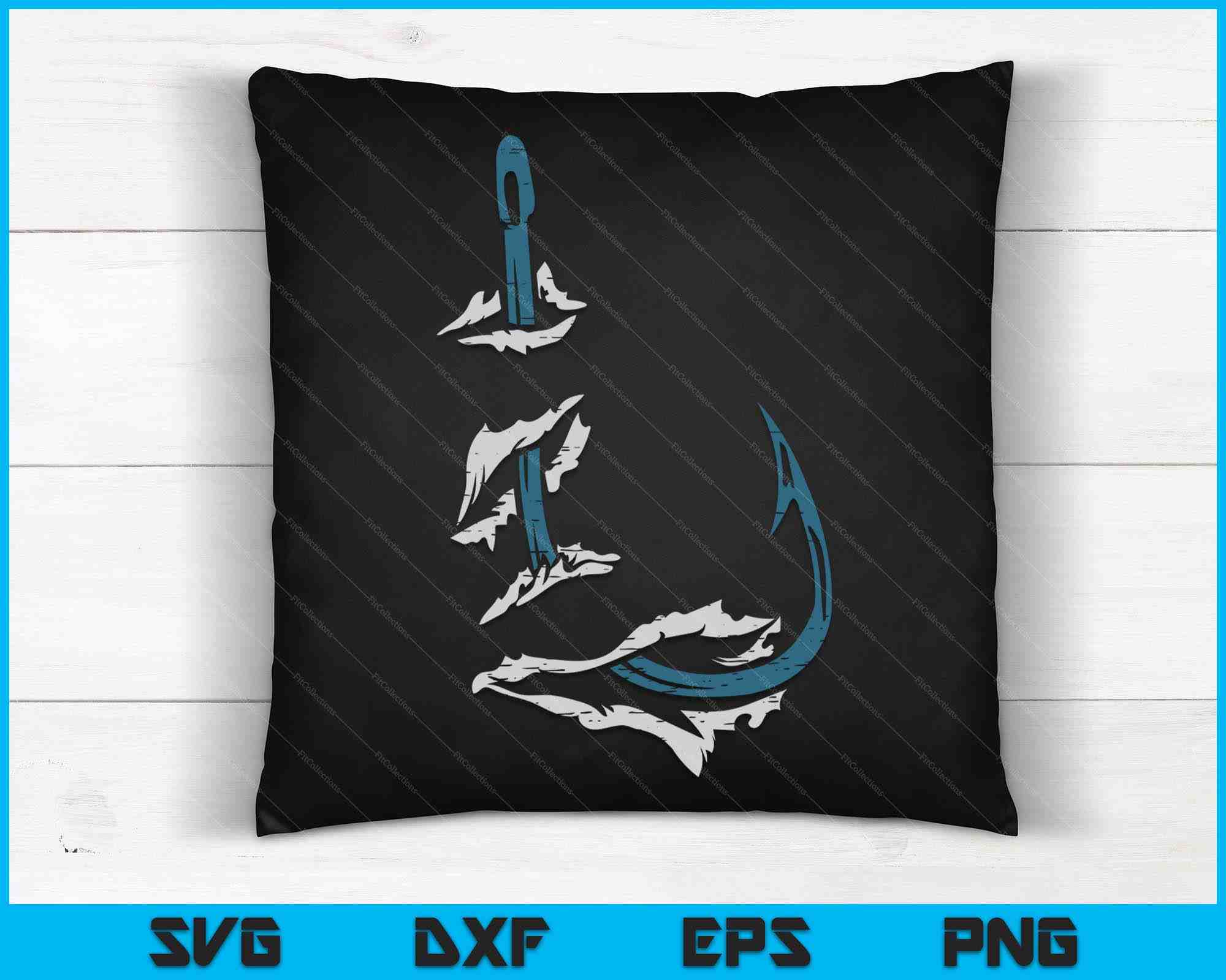 cool fish hook Fish Hook Cool Fishing Fisher Fisherman Angler SVG PNG Cutting Files – creativeusarts