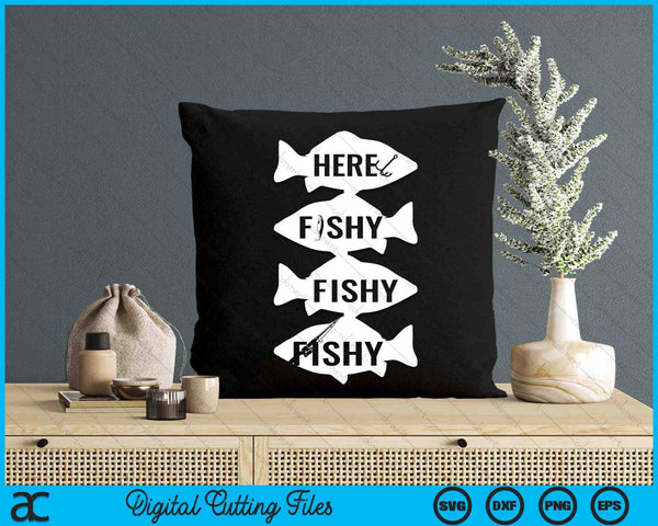 Fisher Fish Fishermen Bait Fishing Rod Boys Girls Bass SVG PNG Digital Cutting File