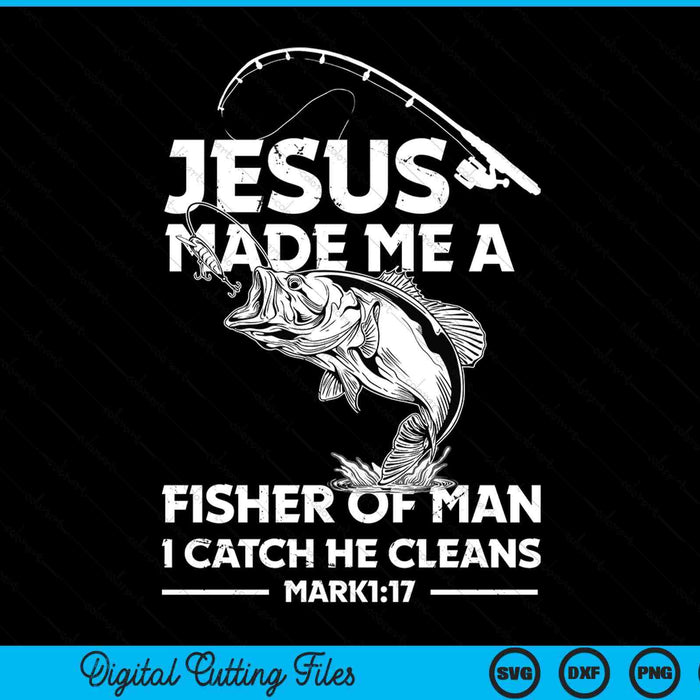 Fishing Fisherman Christian SVG PNG Digital Cutting File