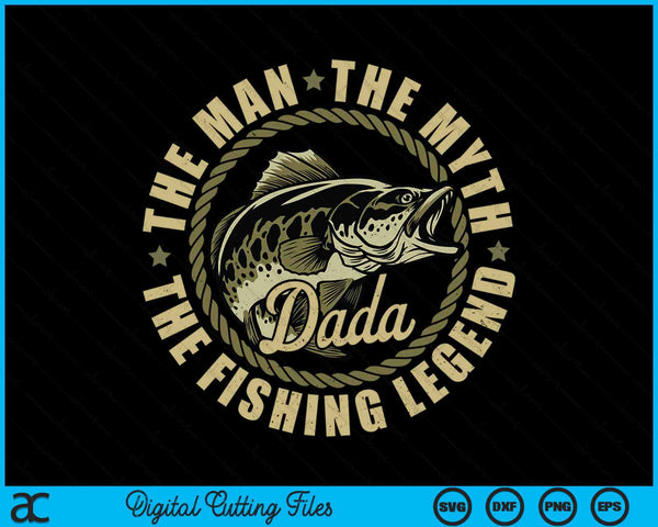 Fishing For Dada Father Day Fishing Gift SVG PNG Digital Cutting File