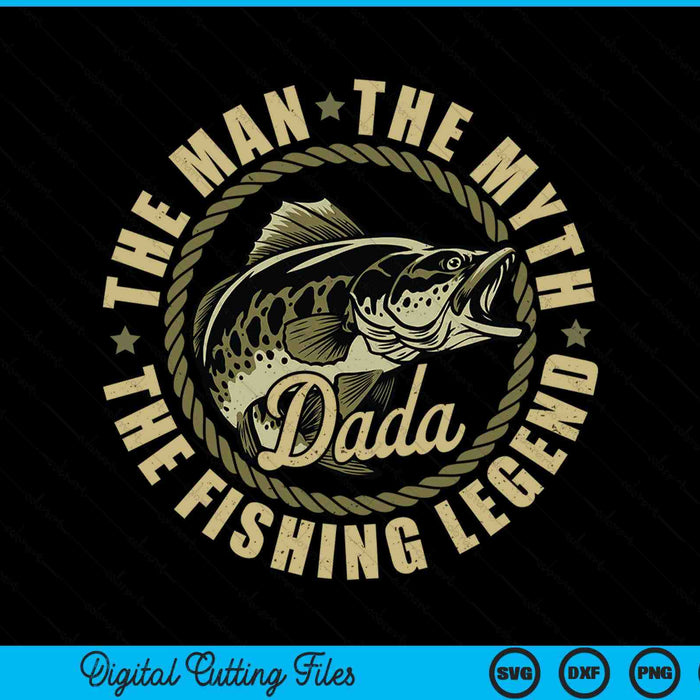 Fishing For Dada Father Day Fishing Gift SVG PNG Digital Cutting File