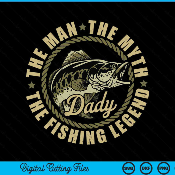 Fishing For Dady Father Day Fishing Gift SVG PNG Digital Cutting File