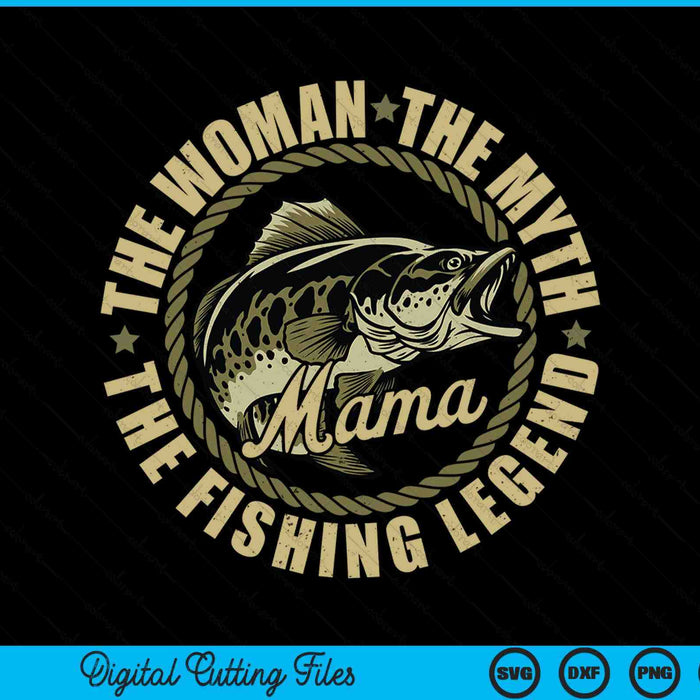 Fishing For Mama Mother Day Fishing SVG PNG Digital Cutting File