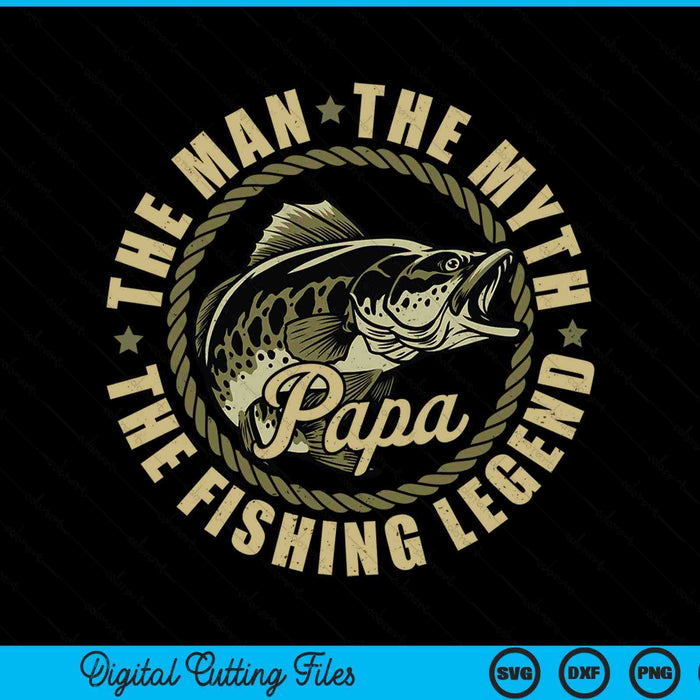 Fishing for papa father day fishing SVG cut file