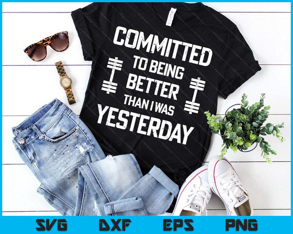 Fitness Motivation For Men & Women With Saying Gym Workout SVG PNG Digital Printable Files