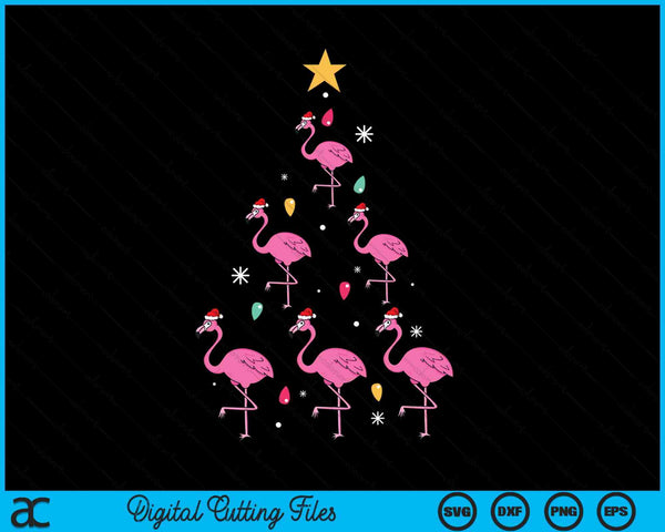 Flamingo Christmas Xmas Christmas SVG PNG Digital Cutting Files