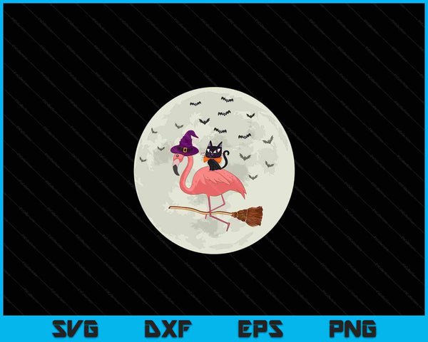 Flamingo Halloween Costume Flamingo Cat Halloween SVG PNG Digital Cutting File