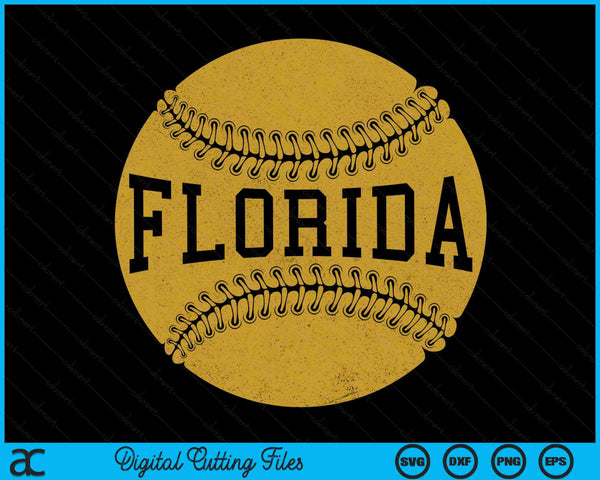 Florida Baseball Fan SVG PNG Digital Cutting Files