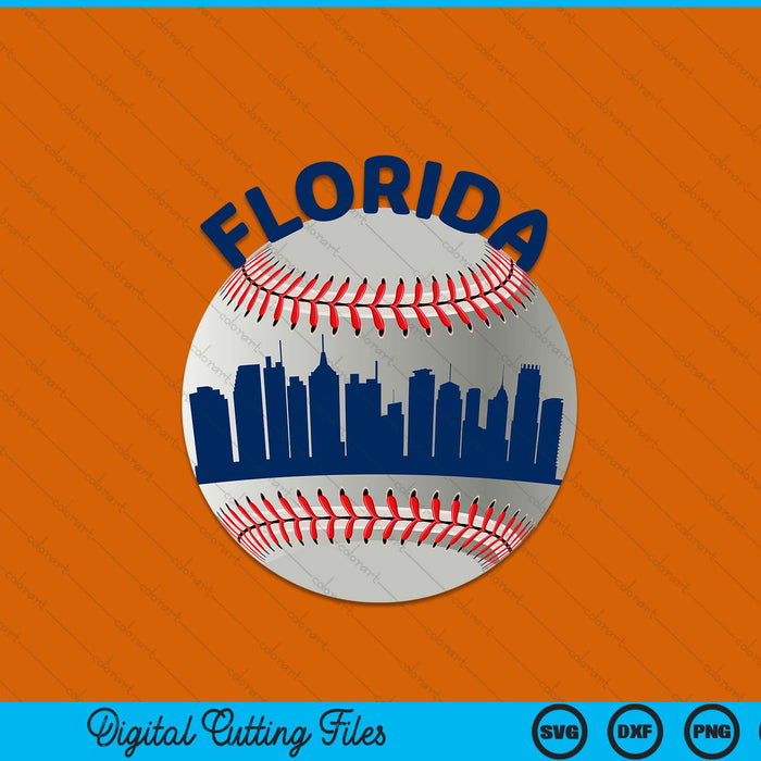 Florida baseball team fans of space city SVG cut file