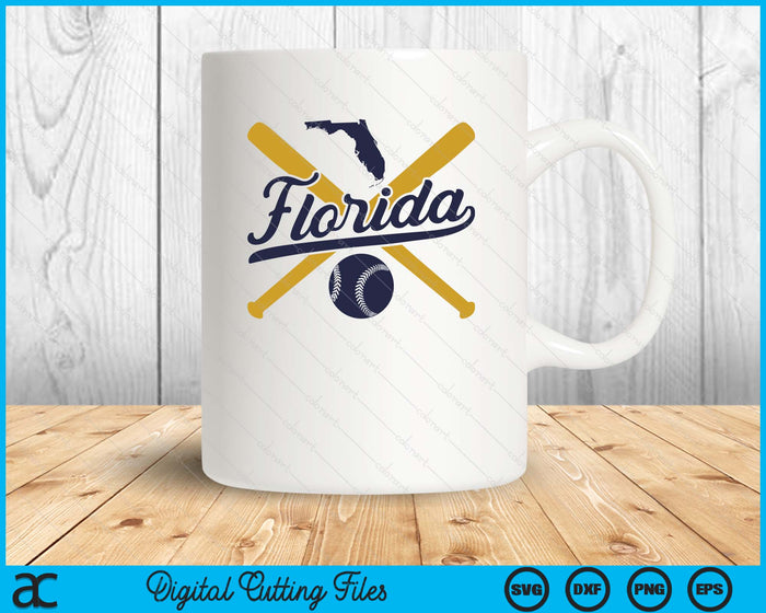 Florida Baseball Vintage Wisconsin Pride Love City SVG PNG Digital Cutting Files