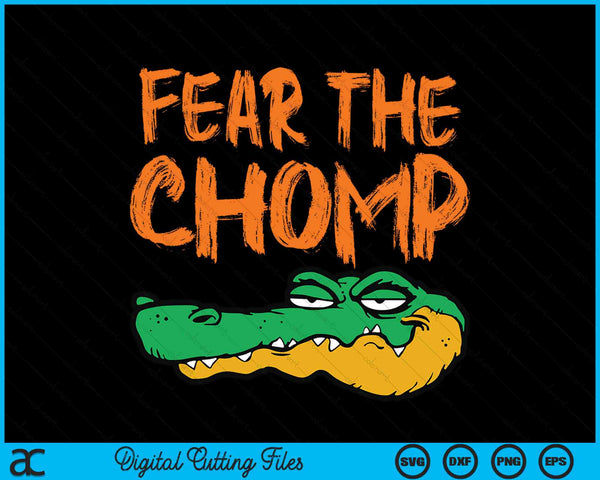 Florida Fear The Chomp Gator SVG PNG Digital Cutting Files