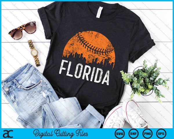 Florida Skyline Florida Baseball SVG PNG Digital Cutting Files