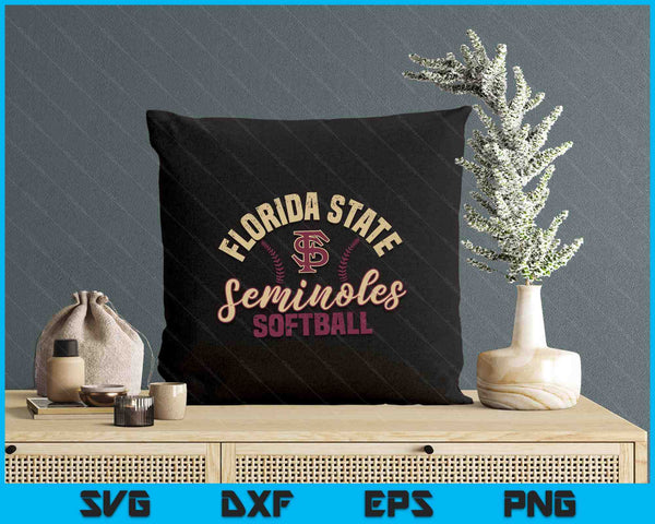 Florida State Seminoles Softball Vintage Officially Licensed SVG PNG Digital Printable Files