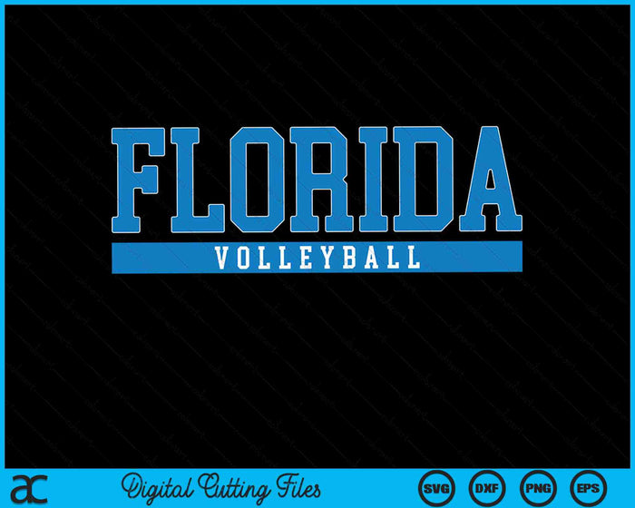 Archivos de corte digital SVG PNG de voleibol de Florida