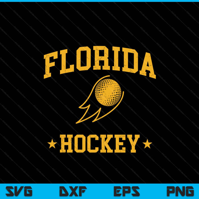Florida hockey vintage gameday retro hockey lover SVG cut file