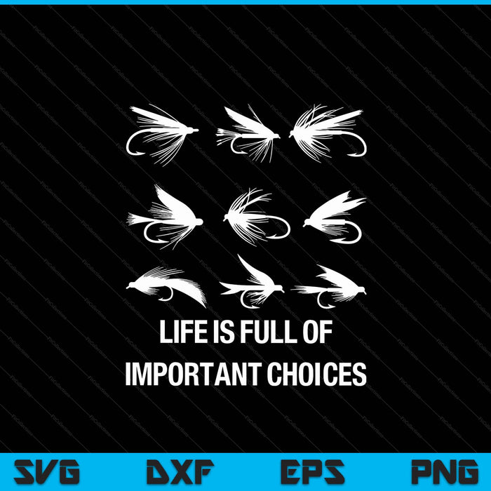 Fly fishing SVG cut file