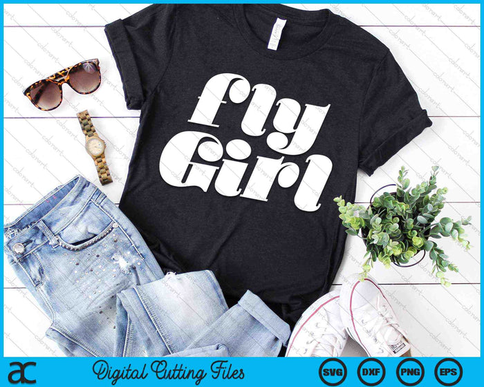 Fly Girl 80s 90s Old School Hip Hop SVG PNG Digital Cutting Files