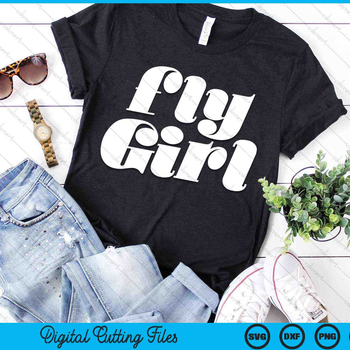 Fly Girl 80s 90s Old School Hip Hop SVG PNG Digital Cutting Files