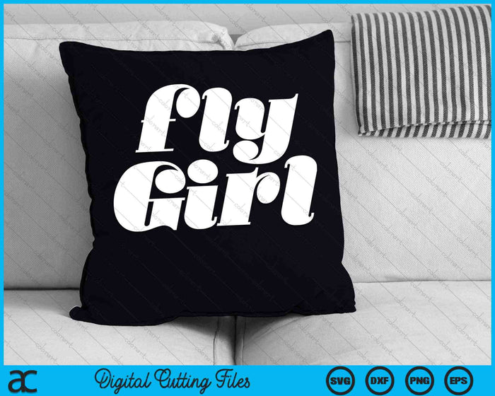 Fly Girl 80s 90s Old School Hip Hop SVG PNG Digital Cutting Files