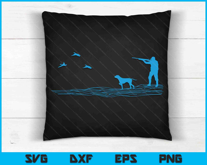 Vliegende Fazant Grafische Hoogland Vogel Hunter Hond Jacht SVG PNG Digitale Snijbestanden