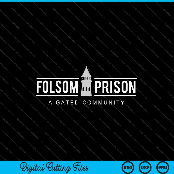 Folsom State Prison voor Prison State Correctional Warden SVG PNG snijden afdrukbare bestanden