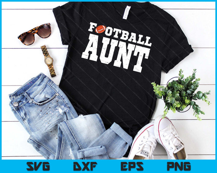 Football Aunt Clothing Graphic Proud Football SVG PNG Digital Cutting Files