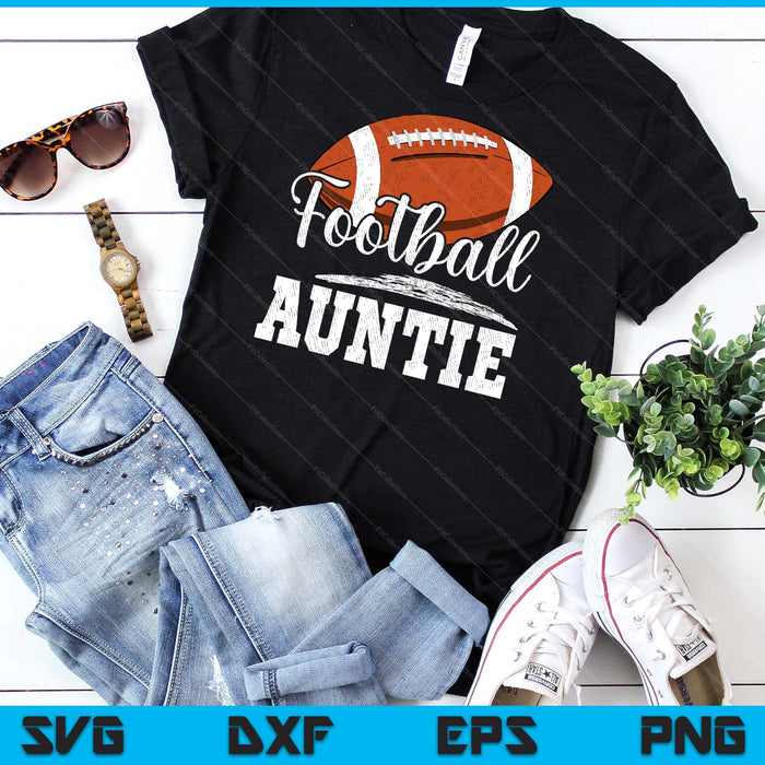 Football Auntie Football Player Game Day Mother's Day SVG PNG Digital Cutting Files