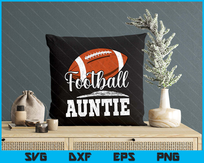 Football Auntie Football Player Game Day Mother's Day SVG PNG Digital Cutting Files