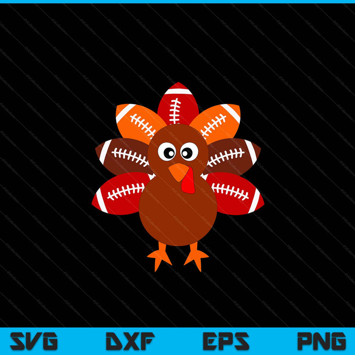 Football balls Thanksgiving for turkey ball SVG cut file