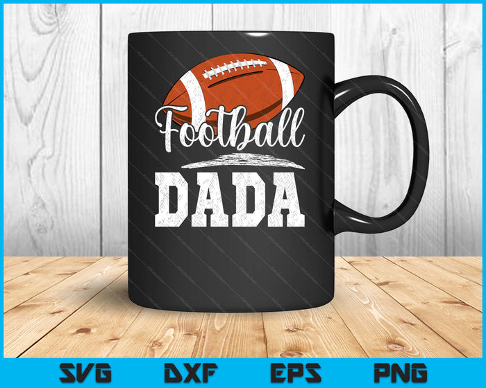 Football Dada Football Player Game Day Father's Day SVG PNG Digital Cutting Files