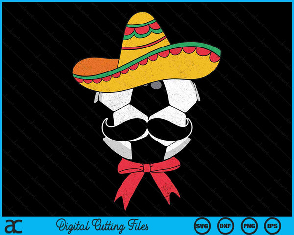 Football Mexican Sombrero Cinco De Mayo SVG PNG Digital Printable Files