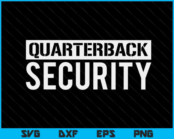 Football offensive line lineman quarterback security SVG cut file
