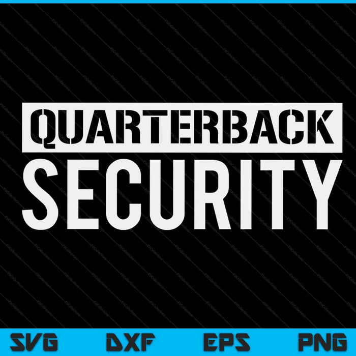 Football offensive line lineman quarterback security SVG cut file