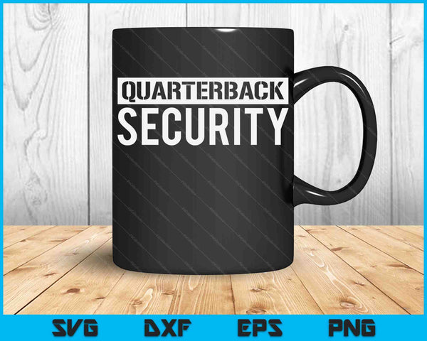 Football Offensive Line Lineman Quarterback Security SVG PNG Digital Cutting Files
