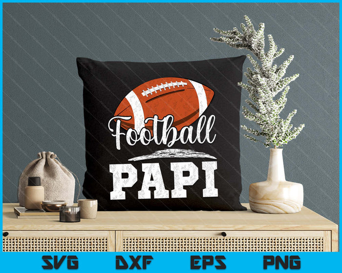 Football Papi Football Player Game Day Father's Day SVG PNG Digital Cutting Files