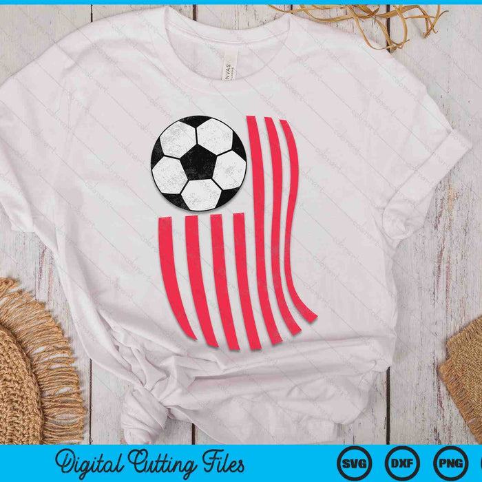 Football USA American Flag Vintage 4th Of July SVG PNG Digital Cutting Files