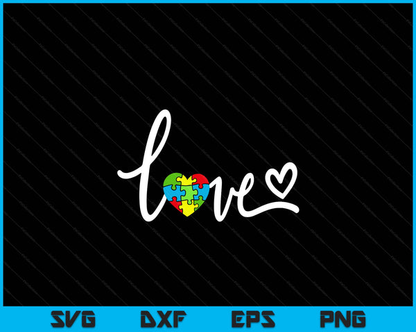 For autism awareness SVG cut file