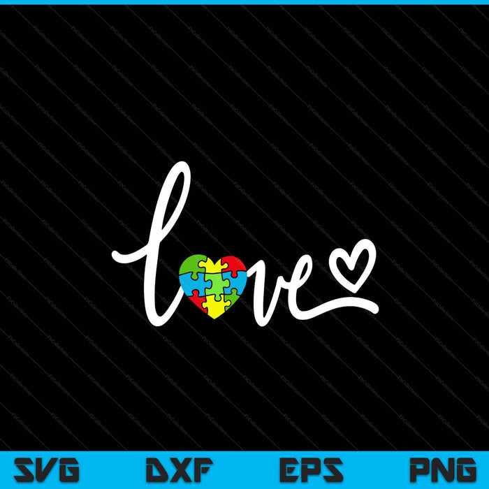 For autism awareness SVG cut file