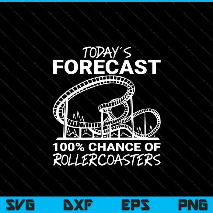 Forecast roller coasters SVG cut file