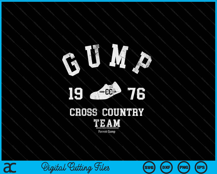 Forrest Gump Cross Country SVG PNG digitale snijbestanden