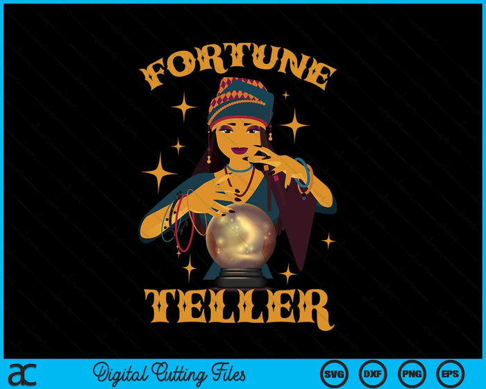 Fortune Teller Costume Circus Staff Vintage Carnival Theme SVG PNG Digital Cutting File