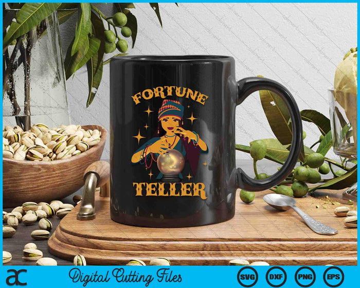 Fortune Teller Costume Circus Staff Vintage Carnival Theme SVG PNG Digital Cutting File