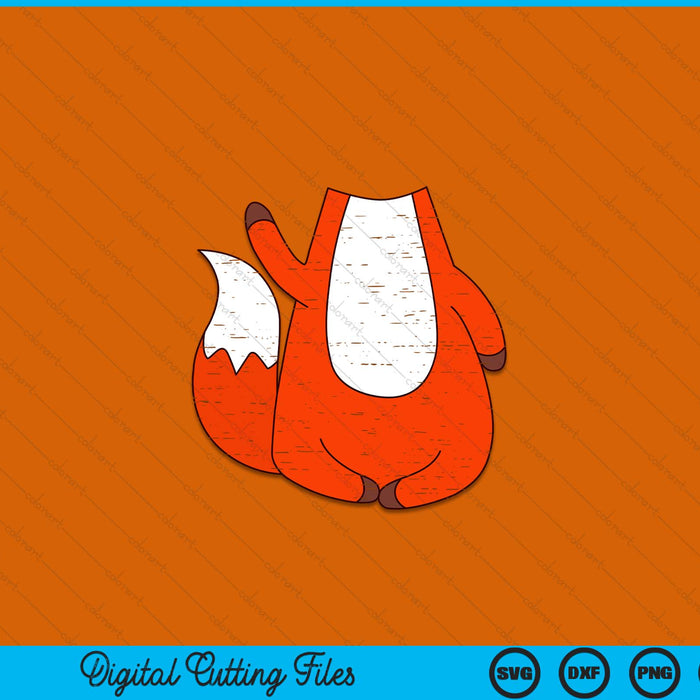 Fox Costume Cute Easy Animal Halloween SVG PNG Digital Printable Files