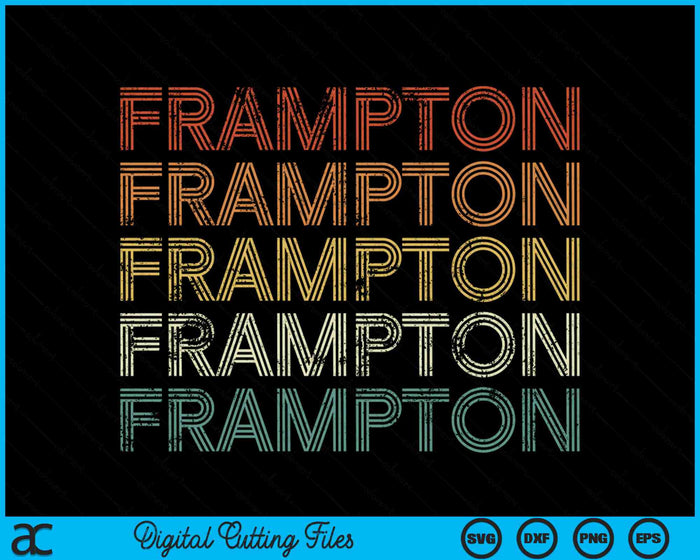 Frampton Vintage Retro SVG PNG Digital Cutting Files