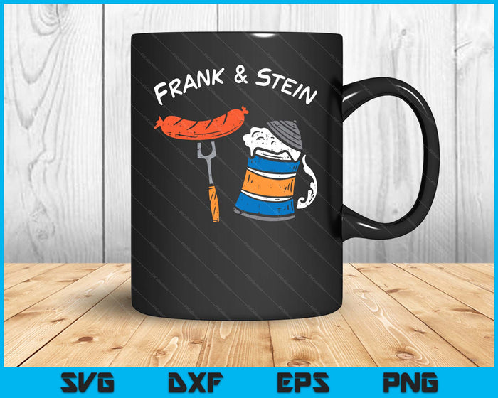 Frank And Stein Funny German Bavarian Oktoberfest Men Women SVG PNG Digital Cutting Files