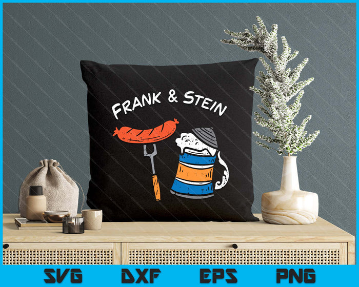 Frank And Stein Funny German Bavarian Oktoberfest Men Women SVG PNG Digital Cutting Files