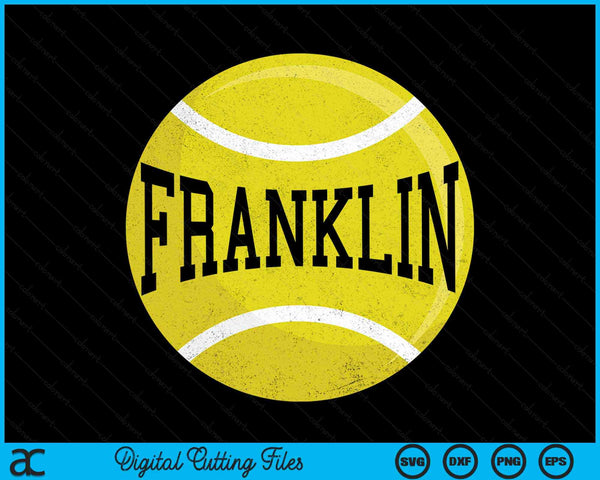 Franklin Tennis Fan SVG PNG Digital Cutting Files