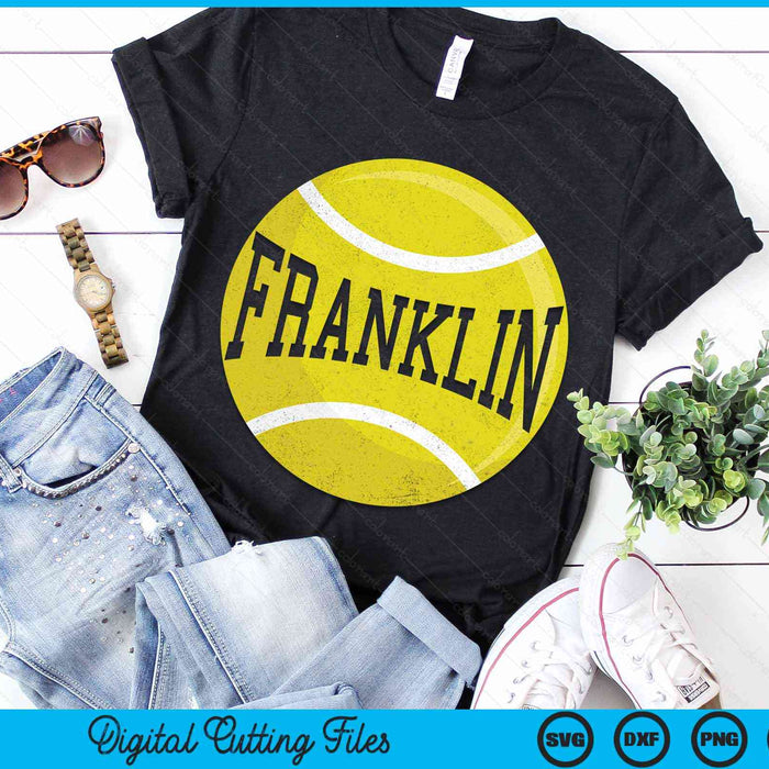 Franklin Tennis Fan SVG PNG Digital Cutting Files